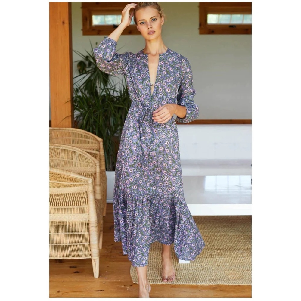 EMERSON FRY Frances Dress, Midnight Wildflower Organic, XS